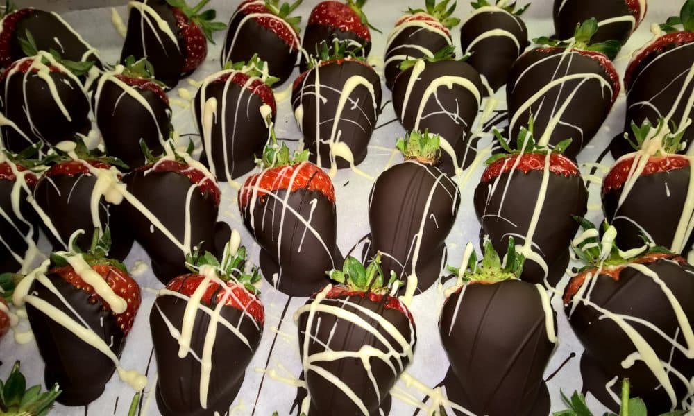 Chocolate dipped strawberries by KB Catering